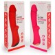 Ярко-розовый вибромассажер 5 Silicone Wild Passion - 19,1 см.