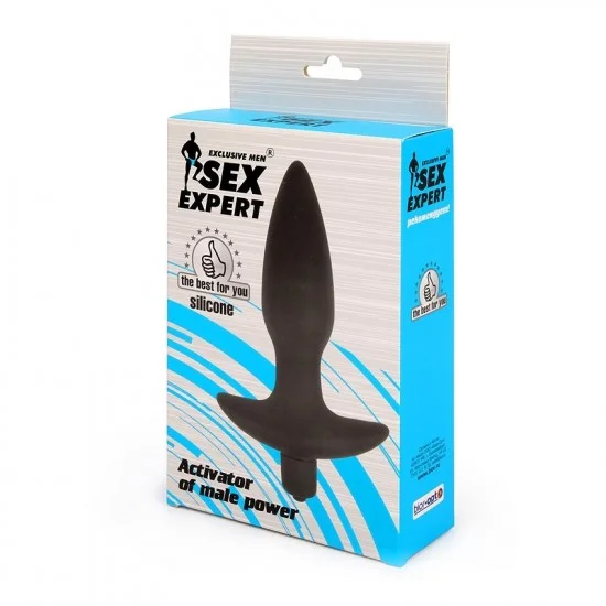 Анальная пробка Sex Expert с вибрацией - 10,5 см. SEM-55114 Анальная пробка Sex Expert с вибрацией - 10,5 см. SEM-55114