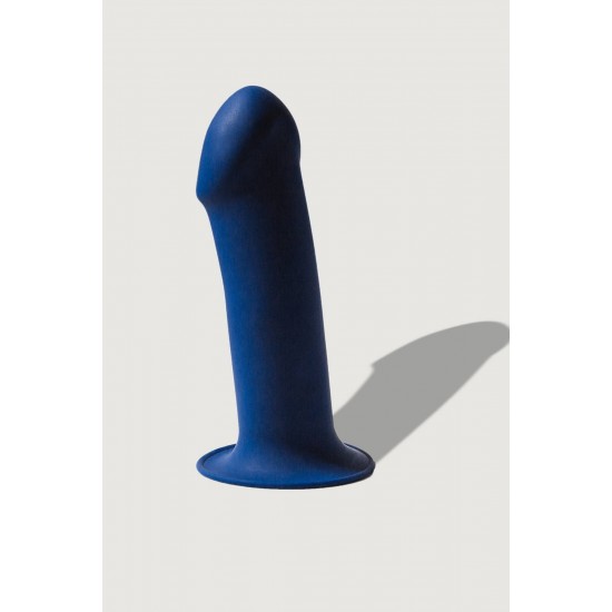 Дилдо на присоске с двойной плотностью Hitsens S01 Blue ADRIEN LASTIC DILDO DUAL DENSITY 