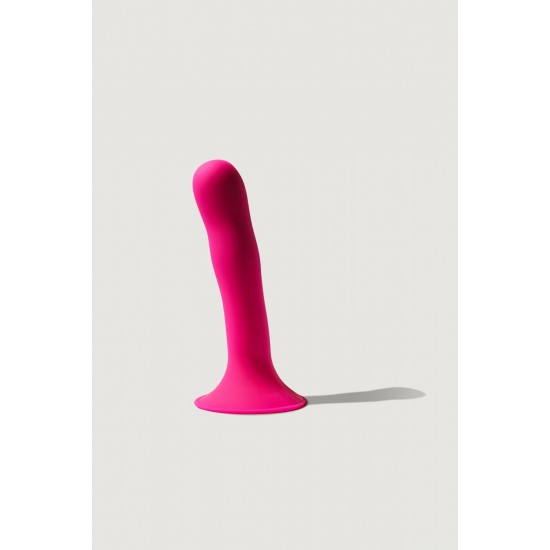 Дилдо на присоске с двойной плотностью Hitsens S04 Pink ADRIEN LASTIC DILDO DUAL DENSITY 