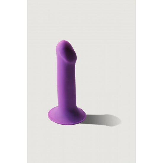 Дилдо на присоске с двойной плотностью HITSENS S06 Purple ADRIEN LASTIC DILDO DUAL DENSITY