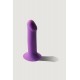 Дилдо на присоске с двойной плотностью HITSENS S06 Purple ADRIEN LASTIC DILDO DUAL DENSITY