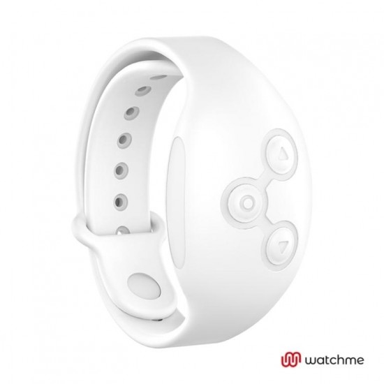 Розовое виброяйцо с белым пультом-часами Wearwatch Egg Wireless Watchme