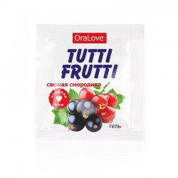 Гель-смазка Tutti-frutti со вкусом смородины - 4 гр. Гель-смазка Tutti-frutti со вкусом смородины - 4 гр.