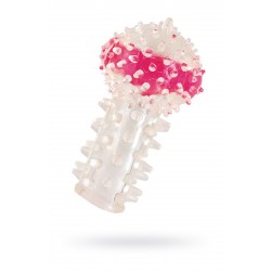 Вибронасадка на палец TOYFA, прозрачная, ПВХ, 6,5 см