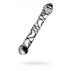 Двусторонний фаллоимитатор Sexus Glass, стекло, прозрачный, 20,5 см Двусторонний фаллоимитатор Sexus Glass, стекло, прозрачный, 20,5 см