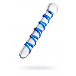 Двусторонний фаллоимитатор Sexus Glass, стекло, прозрачный, 19 см Двусторонний фаллоимитатор Sexus Glass, стекло, прозрачный, 19 см