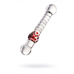 Двусторонний фаллоимитатор Sexus Glass, стекло, прозрачный, 22 см 10422592