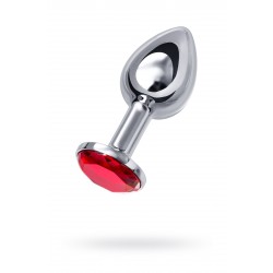 Анальная втулка Metal by TOYFA, металл, серебряная, с рубиновым кристаллом, 7,5 см, Ø 3 см, 145 г Анальная втулка Metal by TOYFA, металл, серебряная, с рубиновым кристаллом, 7,5 см, Ø 3 см, 145 г