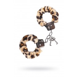 Наручники TOYFA Theatre, меховые, леопардовые, 28 см. Наручники TOYFA Theatre, меховые, леопардовые, 28 см.