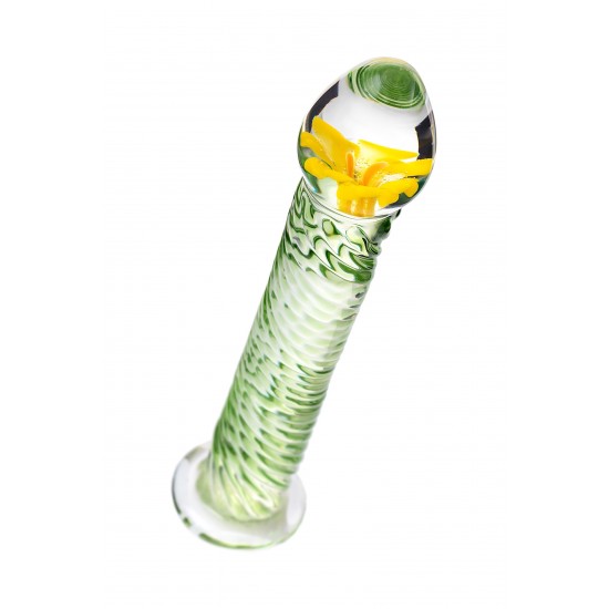 Нереалистичный фаллоимитатор Sexus Glass, стекло, прозрачный, 16,5 см