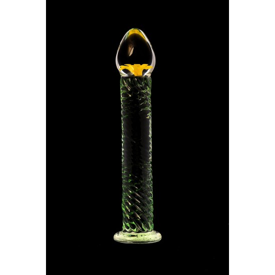 Нереалистичный фаллоимитатор Sexus Glass, стекло, прозрачный, 16,5 см