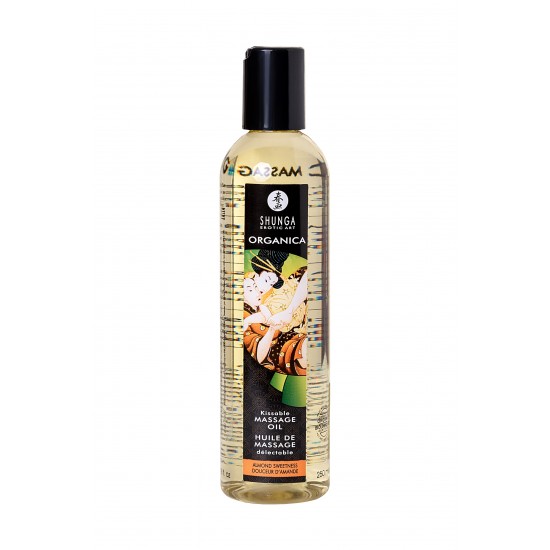 Масло для массажа Shunga Organica Almond Sweetness, натуральное, возбуждающее, миндаль, 240 мл