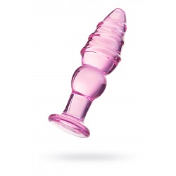 Анальная втулка Sexus Glass, стекло, розовая, 13,5 см, Ø 4 см Анальная втулка Sexus Glass, стекло, розовая, 13,5 см, Ø 4 см