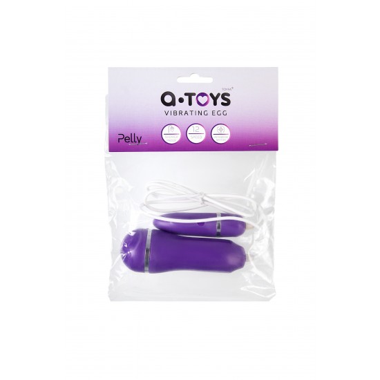 Виброяйцо TOYFA  A-toys Pelly, ABS пластик, фиолетовый  6,6 см