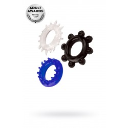 Набор колец TOYFA A-toys, TPE, ассорти, Ø 3 см Набор колец TOYFA A-toys, TPE, ассорти, Ø 3 см