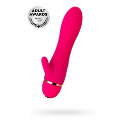 Вибратор TOYFA A-Toys с клиторальным стимулятором, силикон, розовый, 15 см Вибратор TOYFA A-Toys с клиторальным стимулятором, силикон, розовый, 15 см