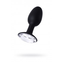 Анальная втулка Seven Creations с кристаллом, силикон+ABS пластик, черная, 10,7 см. Анальная втулка Seven Creations с кристаллом, силикон+ABS пластик, черная, 10,7 см.