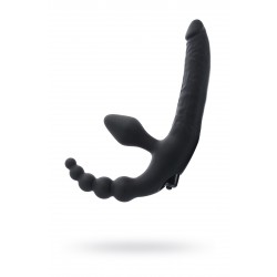 Безремневой страпон Black & Red by TOYFA с вибропулей, силикон, черный, 35 см Безремневой страпон Black & Red by TOYFA с вибропулей, силикон, черный, 35 см