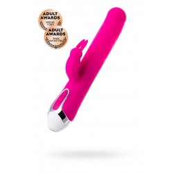 Вибратор с клиторальным стимулятором JOS BALLE, с движущимися шариками, силикон, розовый, 23 см Вибратор с клиторальным стимулятором JOS BALLE, с движущимися шариками, силикон, розовый, 23 см