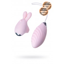 Виброяйцо и вибронасадка на палец JOS VITA, силикон, розовые, 8,5 и 8 см 10296569