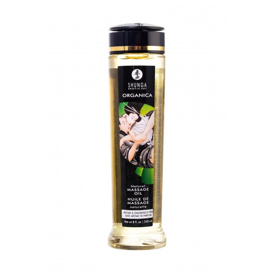 Масло для массажа Shunga Organica Aroma and Fragrance Free, возбуждающее, 240 мл