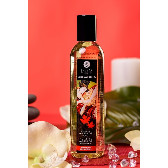 Масло для массажа Shunga Organica Maple Delight, возбуждающее, 240 мл