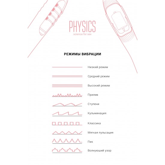 Вибратор с электростимуляцией PHYSICS TESLA G-POINT, силикон, розовый, 21 см