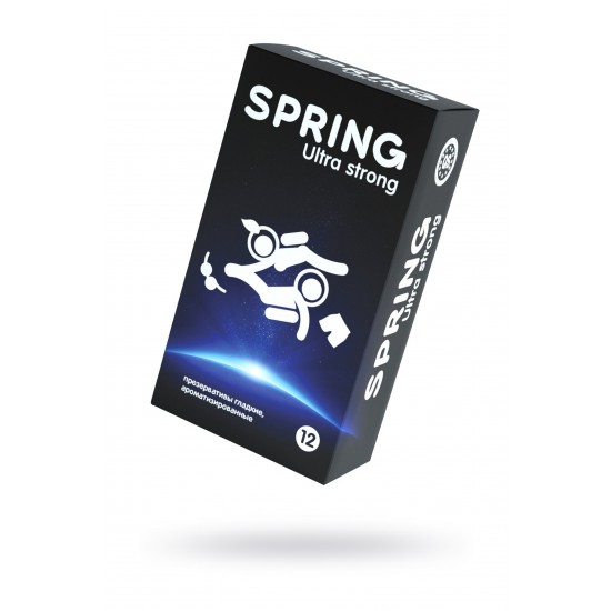 Презервативы Spring  Ultra Strong, классические, латекс, 17,5 см, 12 шт