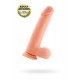 Реалистичный фаллоимитатор TOYFA RealStick Elite DILDO, TPR, телесный, 23,5 см