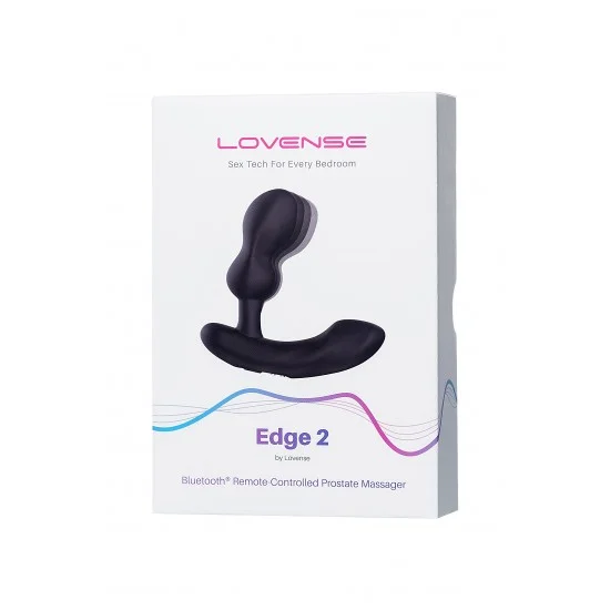 Стимулятор простаты LOVENSE Edge 2, силикон, черный, 12,4 см LE-12
