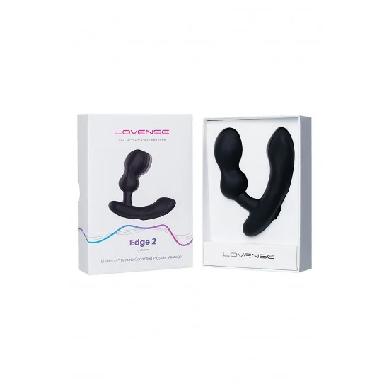 Стимулятор простаты LOVENSE Edge 2, силикон, черный, 12,4 см LE-12