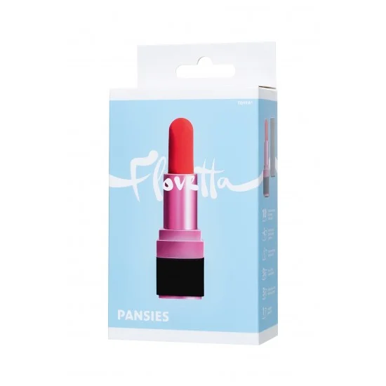 Минивибратор Flovetta by Toyfa PANSIES, ABS пластик, черный, 9 см 457705
