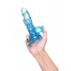 Реалистичный фаллоимитатор A-Toys by TOYFA Indy, TPE, голубой, 15,8 см