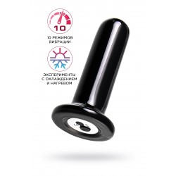 Стеклянный мини-вибратор Sexus Glass, стекло, черный, 10 см Стеклянный мини-вибратор Sexus Glass, стекло, черный, 10 см