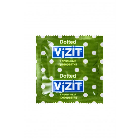 Презервативы VIZIT Dotted Точечные 12 шт, латекс, 18 см
