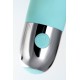 Рельефный вибратор с клиторальной стимуляцией Flovetta Flax, силикон, голубой, 17,5 см
