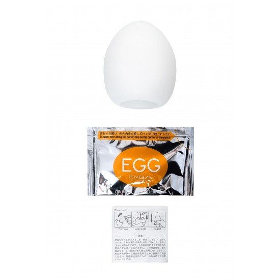 Набор нереалистичных мастурбаторо TENGA  EGG - III, TPE, белый, 6,1 см, 6 шт