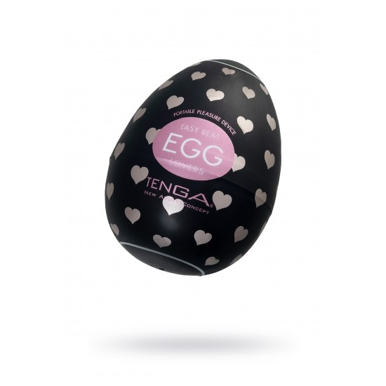 Нереалистичный мастурбатор TENGA Egg Lovers, TPE, черный, 6,1 см