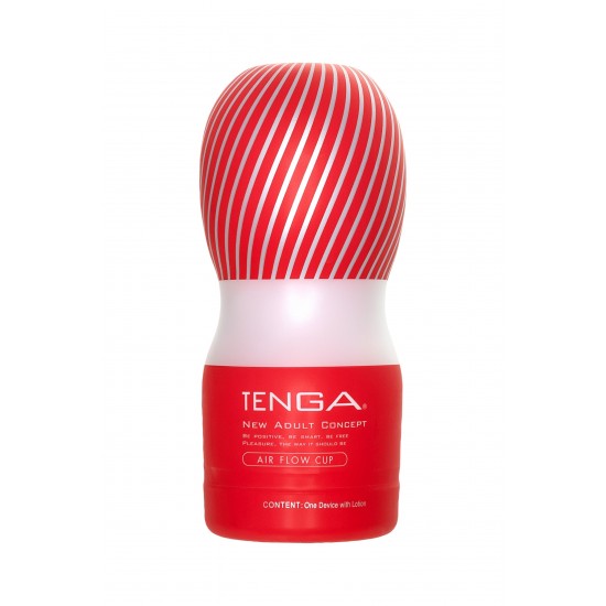 Нереалистичный мастурбатор TENGA  Air Flow Cup, TPE, белый,  15,5 см