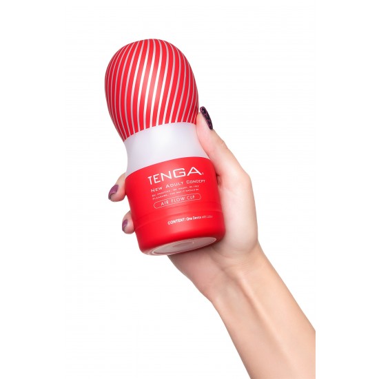 Нереалистичный мастурбатор TENGA  Air Flow Cup, TPE, белый,  15,5 см