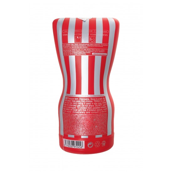 Нереалистичный мастурбатор TENGA  Soft Case Cup, TPE, белый, 15,5 см