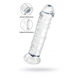 Фаллоимитатор A-Toys by TOYFA Ramot, TPE, прозрачный, 22 см