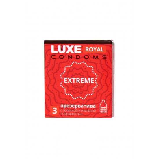 Презервативы LUXE ROYAL Extreme 3шт, 18 см