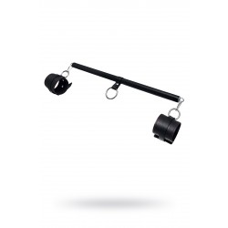 Бандажный набор 3 точки фиксации Pecado BDSM (распорка, оковы), натуральная кожа, черный Бандажный набор 3 точки фиксации Pecado BDSM (распорка, оковы), натуральная кожа, черный