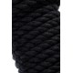 Веревка для шибари Pecado BDSM, на катушке, хлопок, черная, 5 м.