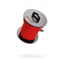 Веревка для шибари Pecado BDSM, на катушке, хлопок, красная, 5 м. Веревка для шибари Pecado BDSM, на катушке, хлопок, красная, 5 м.