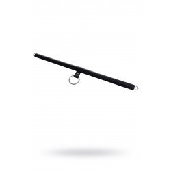 Большая распорка для фиксации Pecado BDSM, с кольцом, натуральная кожа и дерево, черная Большая распорка для фиксации Pecado BDSM, с кольцом, натуральная кожа и дерево, черная