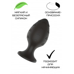 Пробка анальная Силиконовая черная S (5.8*2.8cm) 3302-01 Пробка анальная Силиконовая черная S (5.8*2.8cm) 3302-01