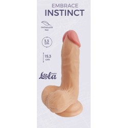 Телесный фаллоимитатор Embrace Instinct - 15,3 см. Телесный фаллоимитатор Embrace Instinct - 15,3 см.